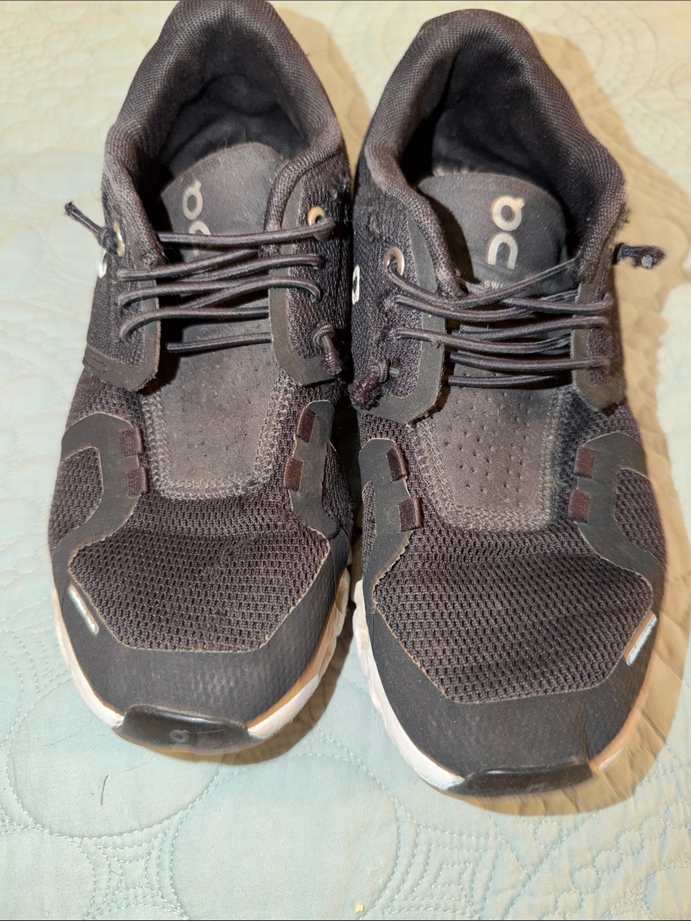 On Running Black Mesh Athletic Sneakers